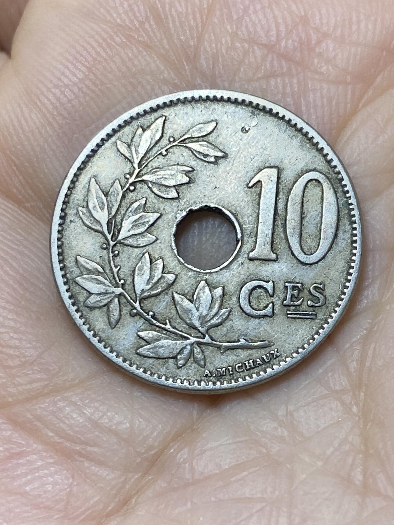 2025年第一百一十二场(总第一百三十八场）外国好品散币(免佣金) 比利时🇧🇪1904年10分(利奥波德二世时期，法语版)