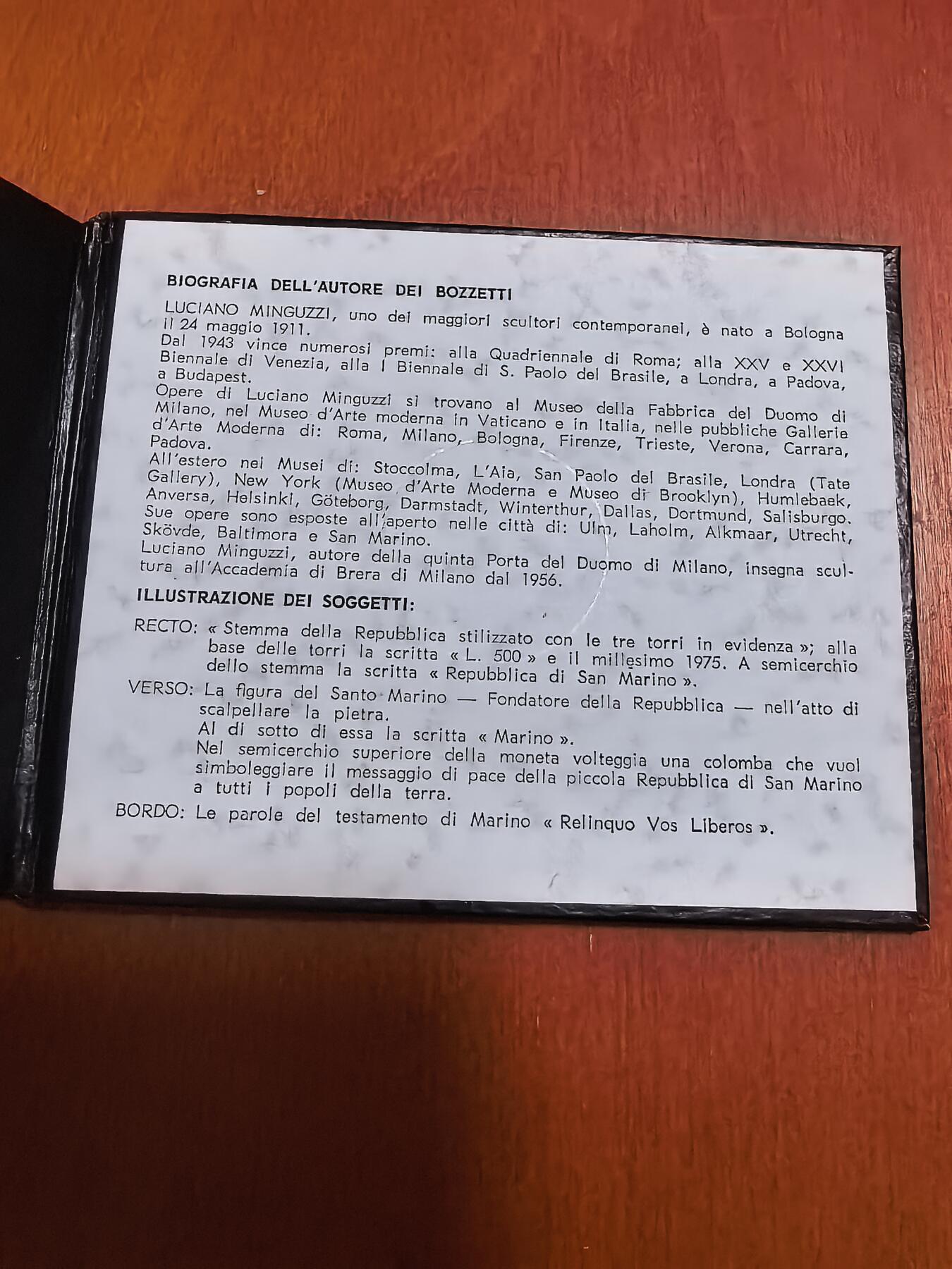 长老汇蛇年精选第六十二场拍卖 1975圣马力诺铸币500里拉银币，11克835银，氧化，卡装