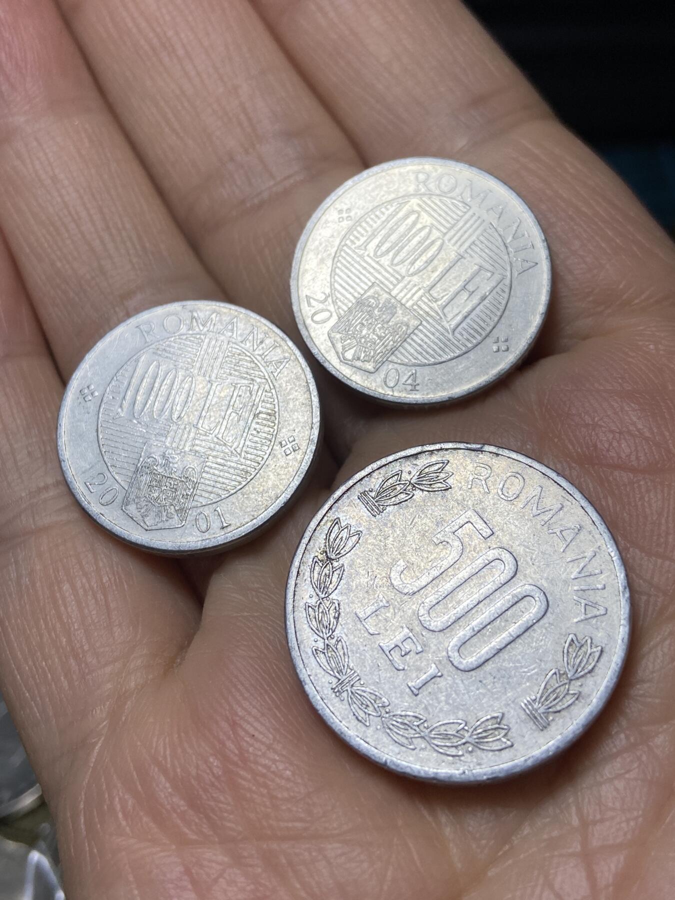 2025年第一百一十一场(总第一百三十七场）外国好品散币(免佣金) 罗马尼亚🇷🇴3枚：2001年2004年1000列伊，2000年500列伊