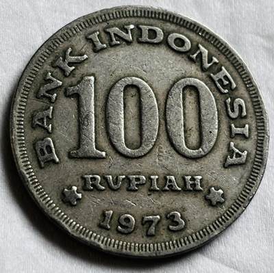 神仙姐姐-中外币专场22 1973 年印度尼西亚 100 卢比