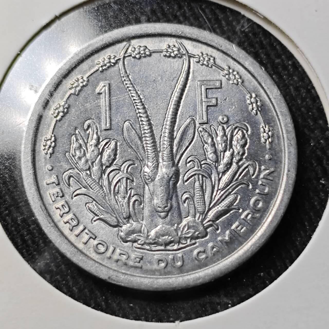 KK钱币收藏小铺  （套币 批量/好品散币 银币）专场  2月预留时间 周末发货 1948法属喀麦隆1法郎 好品