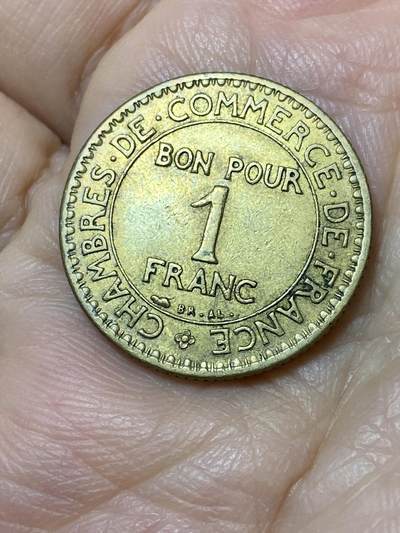 2025年第一百一十二场(总第一百三十八场）外国好品散币(免佣金) - 少见年份–法兰西第三共和国1927年1法郎(版本关门年)
