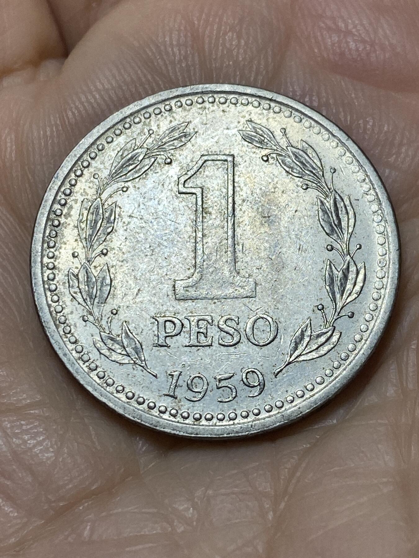 2025年第一百一十二场(总第一百三十八场）外国好品散币(免佣金) 阿根廷🇦🇷1959年1比索