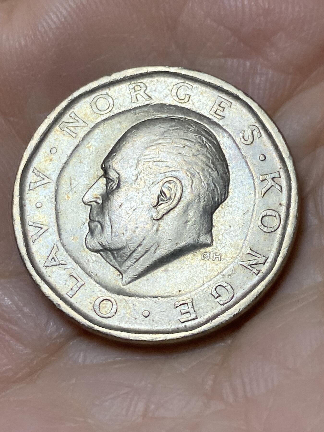 2025年第一百一十二场(总第一百三十八场）外国好品散币(免佣金) 挪威🇳🇴1986年10克朗(奥拉夫五世第二版最大面值)
