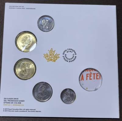 北京马甸外国币专卖第145期，外国币专场，陆续上拍，欢迎关注 加拿大2020年卡装币6枚，可惜缺1枚