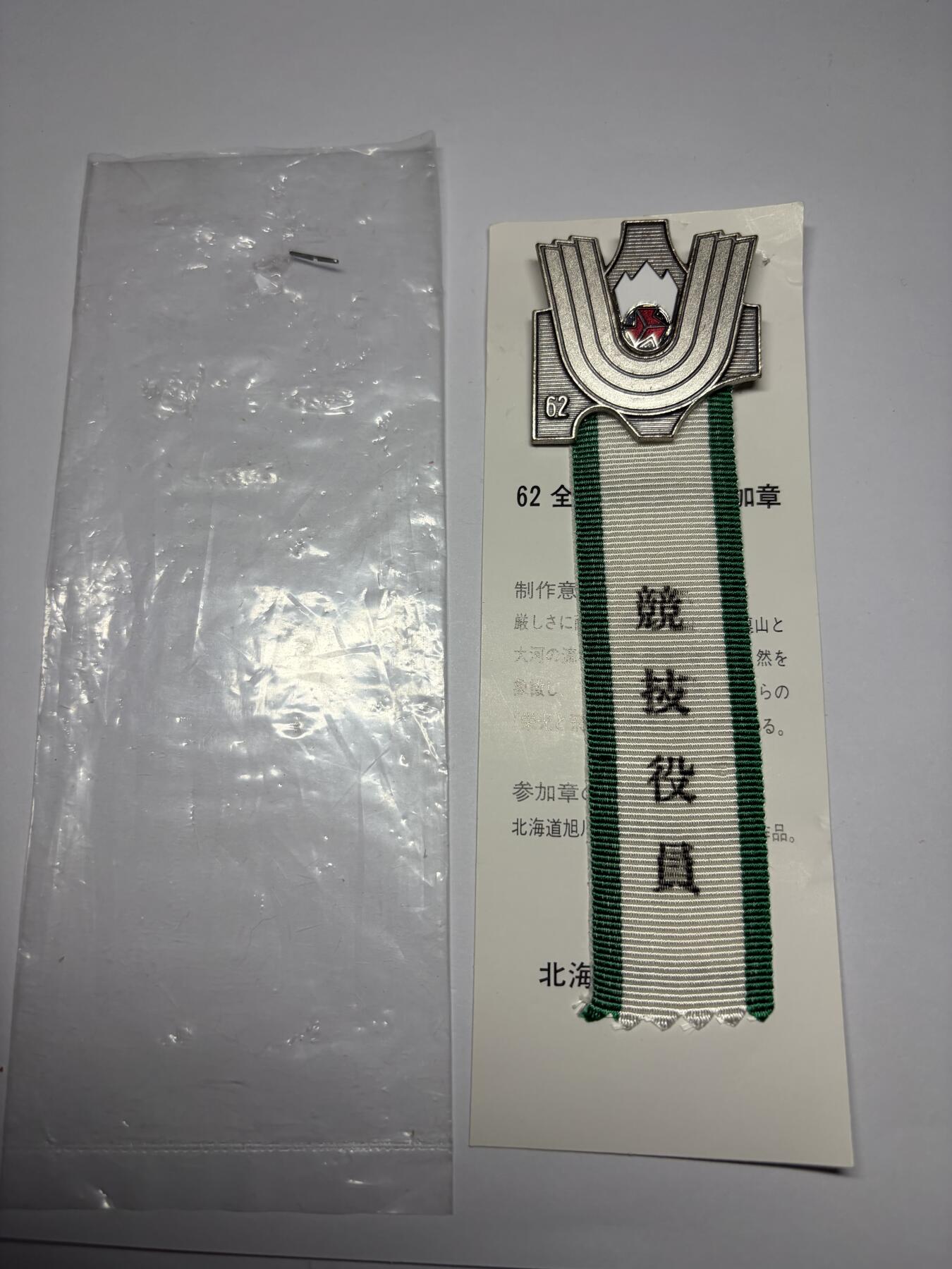 2025年集古藏今外币拍卖第九期-第9场—（总第279拍），可以寄存60天，满160元包邮。 原袋昭和62年全国高校体育参加纪念章