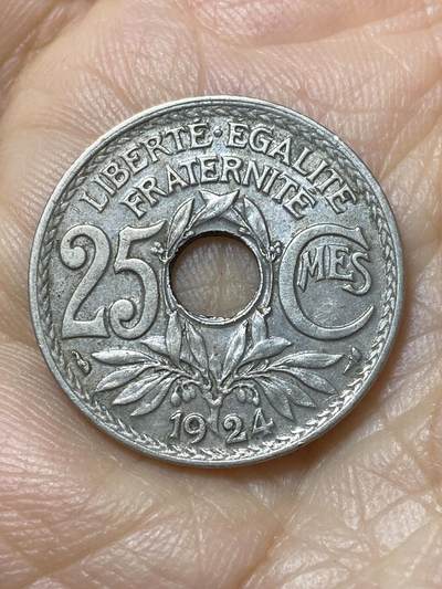 2025年第一百一十二场(总第一百三十八场）外国好品散币(免佣金) - 法兰西第三共和国1924年25生丁