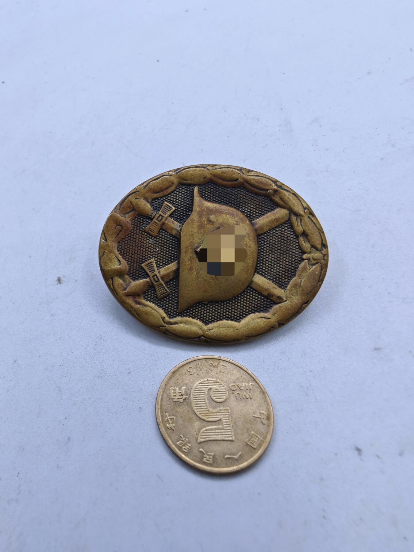 红色经典收藏拍卖专场 德国1939金级战伤奖章 反面L56厂标