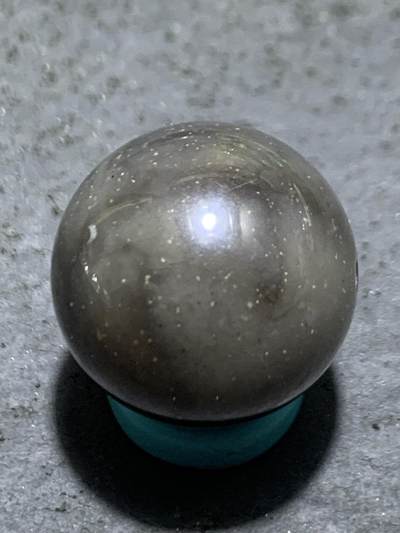 天然盐源玛瑙通货圆珠一颗！， - 天然盐源玛瑙通货圆珠一颗！，
