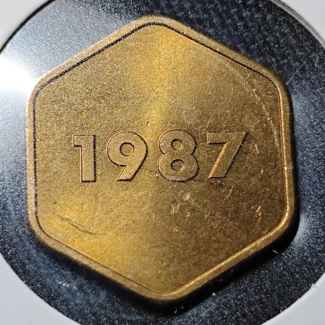 KK钱币收藏小铺  （套币 批量/好品散币 银币）专场  2月预留时间 周末发货   1987日本造币厂生肖兔 铭牌铜章