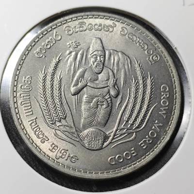 KK钱币收藏小铺  （套币 批量/好品散币 银币）专场  2月预留时间 周末发货 - 1969锡兰10卢比纪念币 好品 