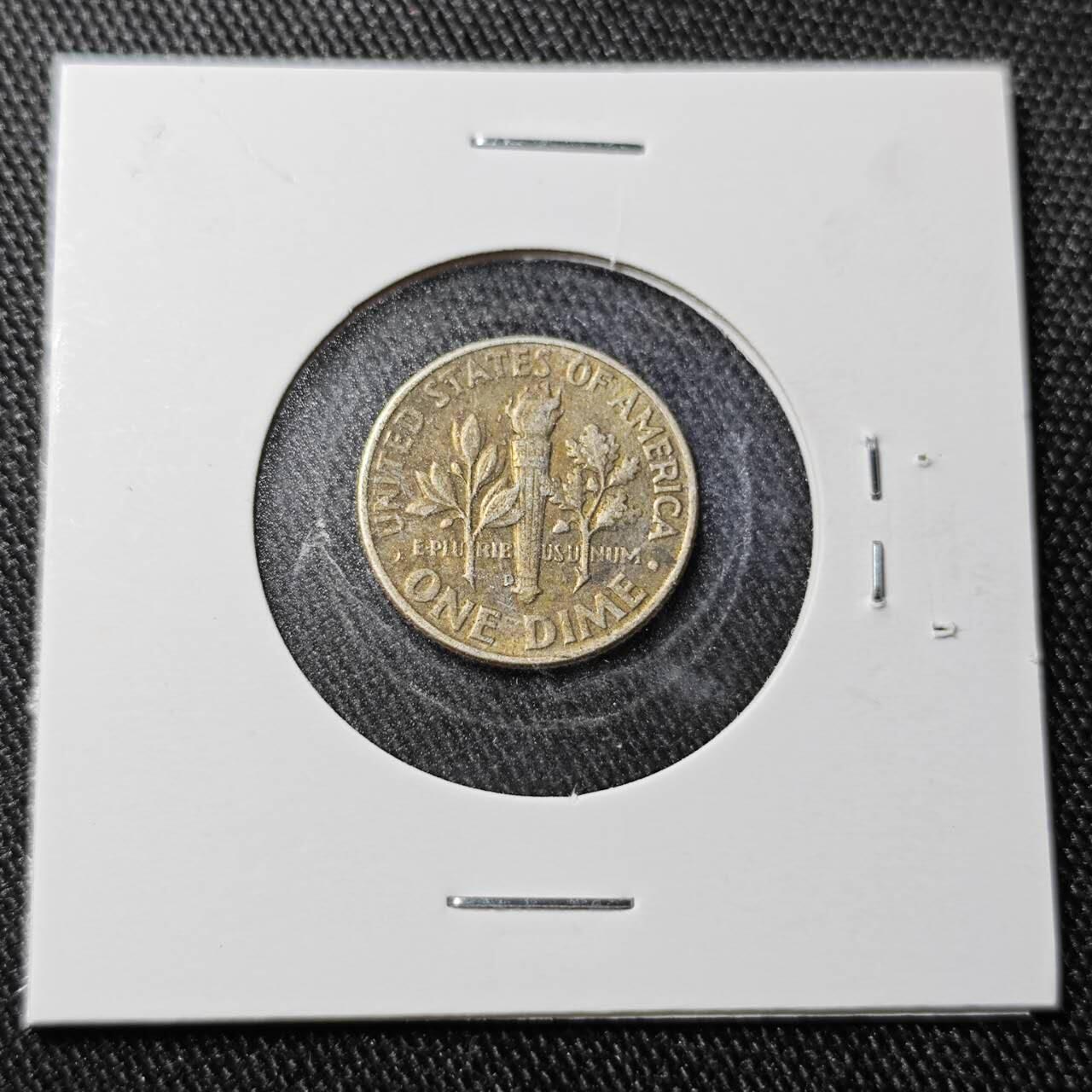 KK钱币收藏小铺  （套币 批量/好品散币 银币）专场  2月预留时间 周末发货   1958美国10分银币