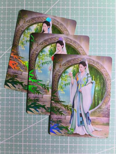 C先生卡牌 第14期 《神州百花谱》《Art系列》《人间传》持续收拍品中... - 【彩闪】燎原《金陵十二钗》妙玉 三渐变