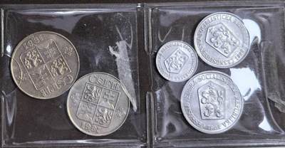 北京马甸外国币专卖第145期，外国币专场，陆续上拍，欢迎关注 捷克斯洛伐克散币