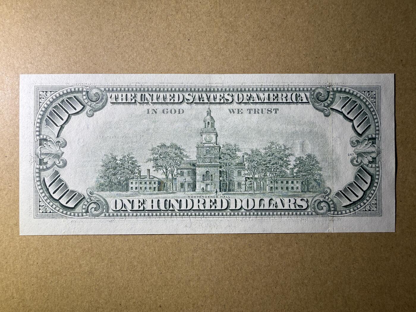 《艾美收藏》第216期-10.19周日外币超白金场 美国100美元 UNC 1990年小头美元 持续上涨品种