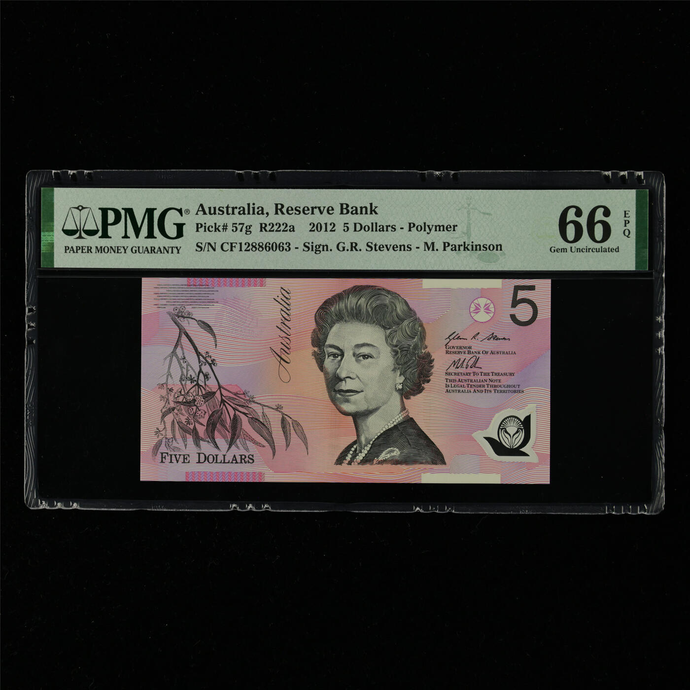 【亘邦集藏】第214期拍卖 2012年 澳大利亚5元 PMG 66EPQ CF12886063
