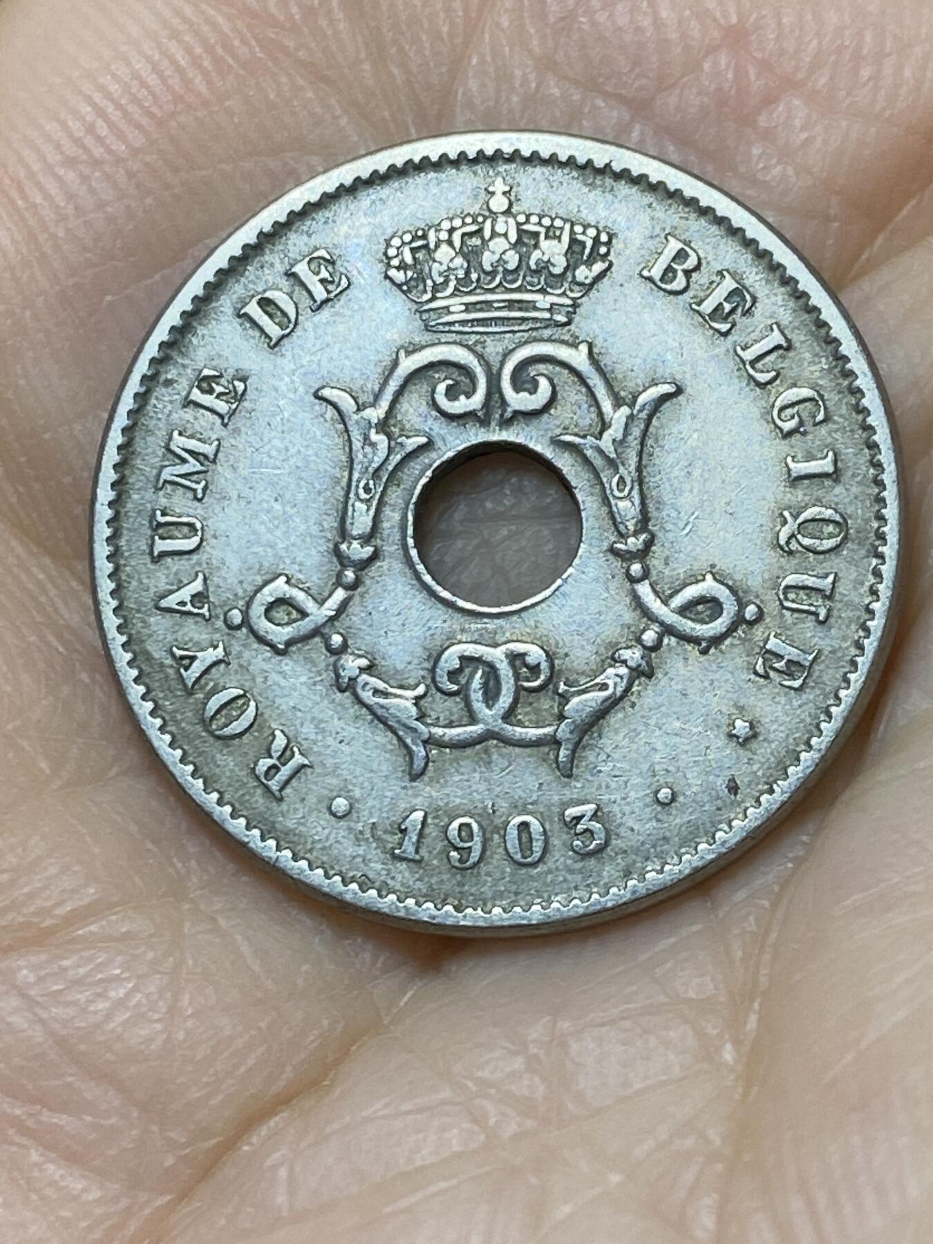 2025年第一百一十二场(总第一百三十八场）外国好品散币(免佣金) 比利时🇧🇪1903年10分(利奥波德二世，法语版)