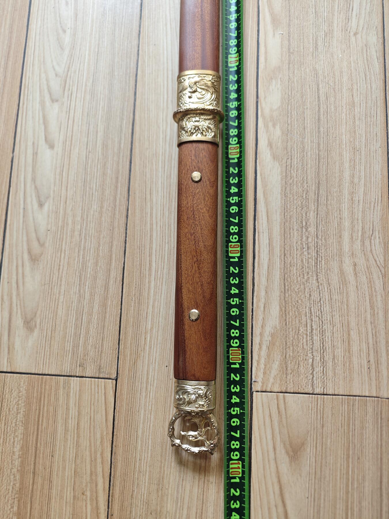 红色经典收藏拍卖专场 工艺品 未开刃 龙泉非遗传承 彩陨唐刀 