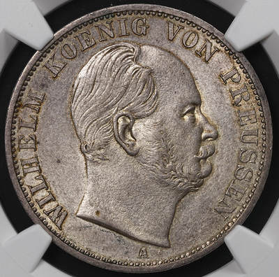修遠堂世界钱币第八十九期 - NGC AU58 1866年普鲁士1泰勒银币