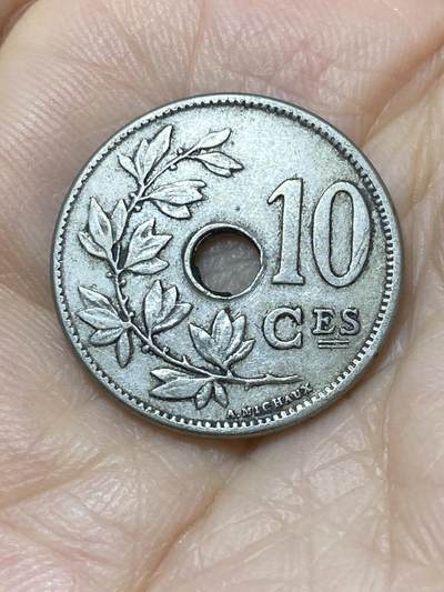 2025年第一百一十二场(总第一百三十八场）外国好品散币(免佣金) - 比利时🇧🇪1905年10分(利奥波德二世时期，法语版)