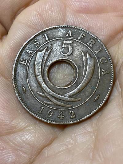 2025年第一百一十二场(总第一百三十八场）外国好品散币(免佣金) - 英属东非1942年5分(乔治六世第二版)