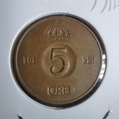 沼泽如烟--第877场 - 瑞典1955年5欧尔
