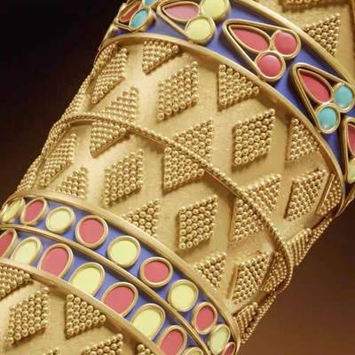 【期货】萨摩亚2025年图坦卡蒙匕首陨铁匕首2盎司异形彩银币