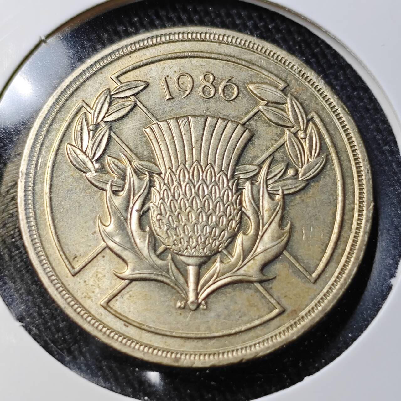 KK钱币收藏小铺  （套币 批量/好品散币 银币）专场  2月预留时间 周末发货 1986英国2镑 好品 