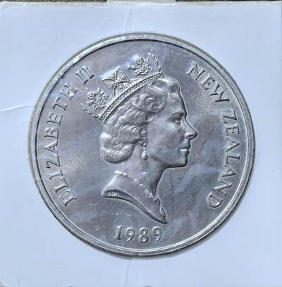 北京马甸外国币专卖第145期，外国币专场，陆续上拍，欢迎关注 新西兰1989年英联邦运动会一元克朗型纪念币