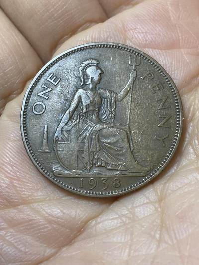 2025年第一百一十二场(总第一百三十八场）外国好品散币(免佣金) - 英国🇬🇧1938年1便士(乔治六世第一版)