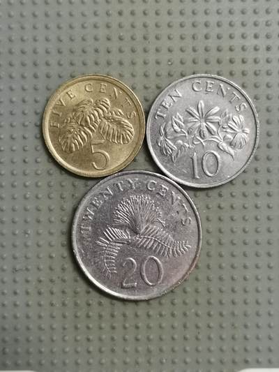 2025年第102场各国散币拍卖（总第102场） - 新加坡高盾版3枚