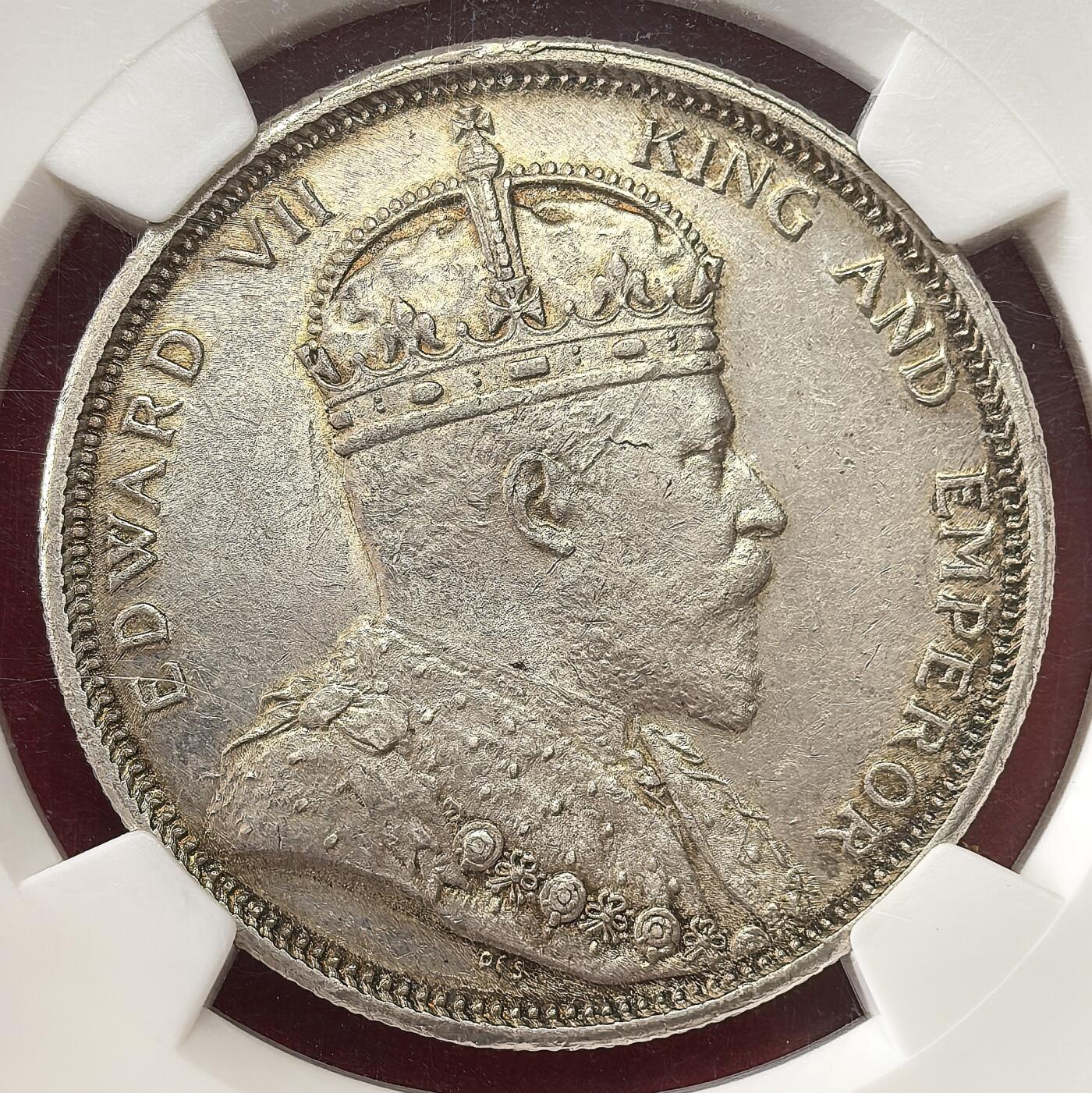御风而行｜帝国遗韵 凡希社世界钱币微拍第三百十二期 1904B英属海峡殖民地爱七壹元大样NGC-MS62，柔美淡彩。（附视频）