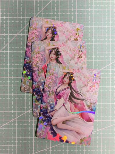 C先生卡牌 第14期 《神州百花谱》《Art系列》《人间传》持续收拍品中... - 【彩闪】燎原《金陵十二钗》贾巧姐 三渐变