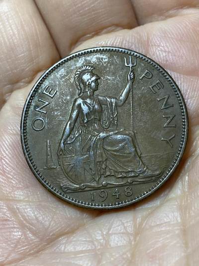 2025年第一百一十二场(总第一百三十八场）外国好品散币(免佣金) - 英国🇬🇧1948年1便士(乔治六世第一版)