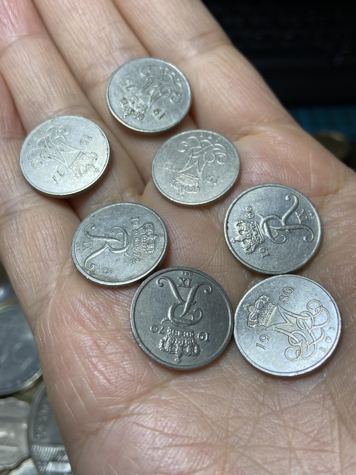 2025年第一百一十一场(总第一百三十七场）外国好品散币(免佣金) 丹麦🇩🇰各年份10欧尔7枚