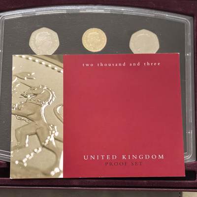 道一币馆币章第一百五十一场 - 原包装带证 英国2003年精制套币十一枚 含纪念币