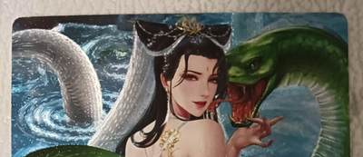 花开卡拍第43期（10月19号周日截拍，品控勿拍!!!拍品不寄存，运费5元，自制卡难免瑕疵，可能存在轻微撞角爆边等出厂瑕疵，品控介意勿拍！） - 奇点，白蛇，粗闪一张