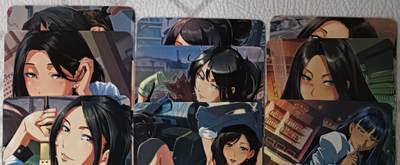 花开卡拍第43期（10月19号周日截拍，品控勿拍!!!拍品不寄存，运费5元，自制卡难免瑕疵，可能存在轻微撞角爆边等出厂瑕疵，品控介意勿拍！） - 艺术卡，啬妻，老郑绝版卡，彩闪九张