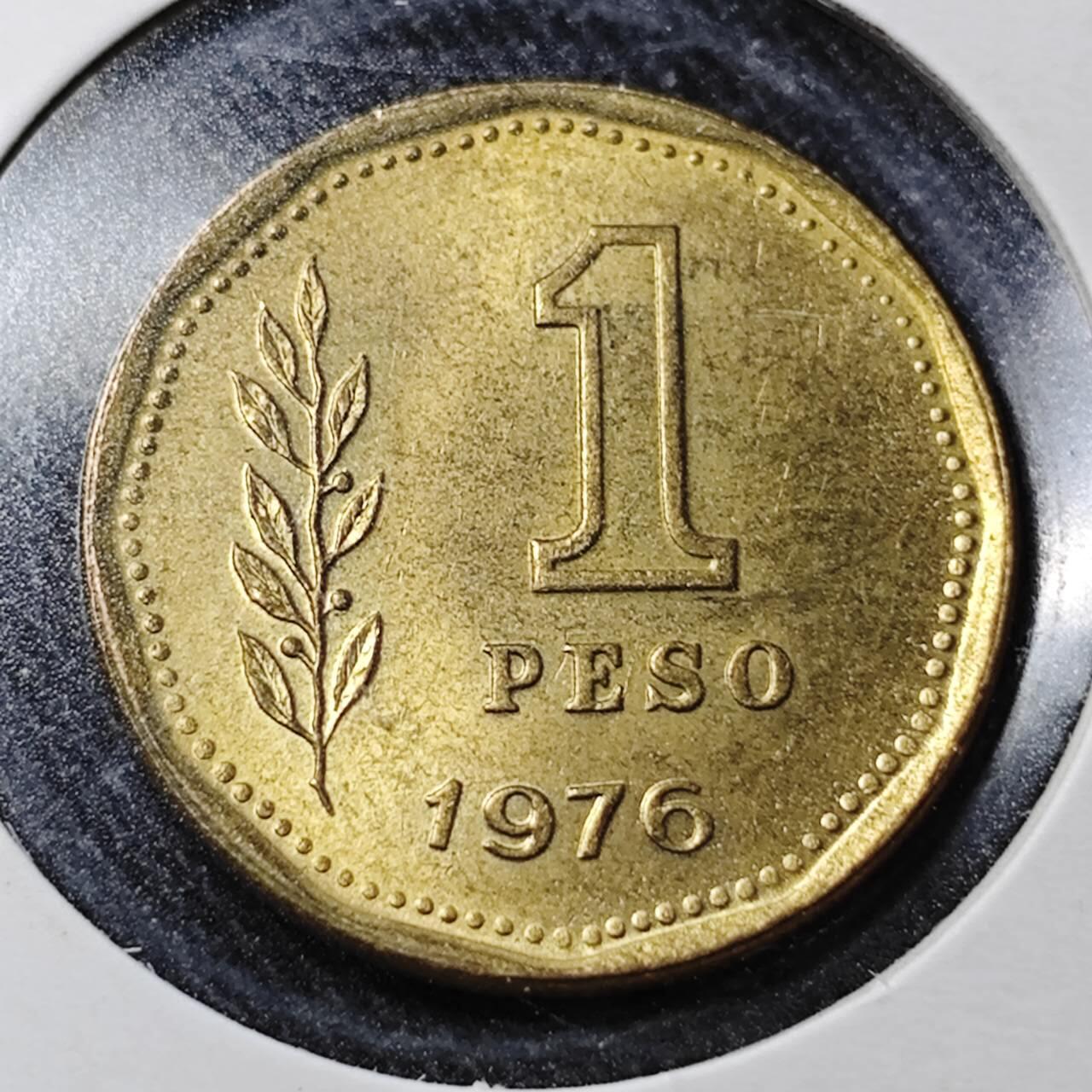 KK钱币收藏小铺  （套币 批量/好品散币 银币）专场  2月预留时间 周末发货  1976阿根廷1比索铜币 好品