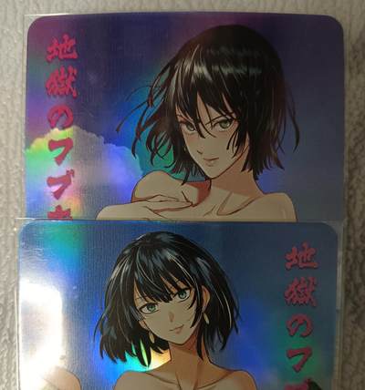 花开卡拍第43期（10月19号周日截拍，品控勿拍!!!拍品不寄存，运费5元，自制卡难免瑕疵，可能存在轻微撞角爆边等出厂瑕疵，品控介意勿拍！） - 特藏艺术 一拳超人 吹雪 彩闪一对