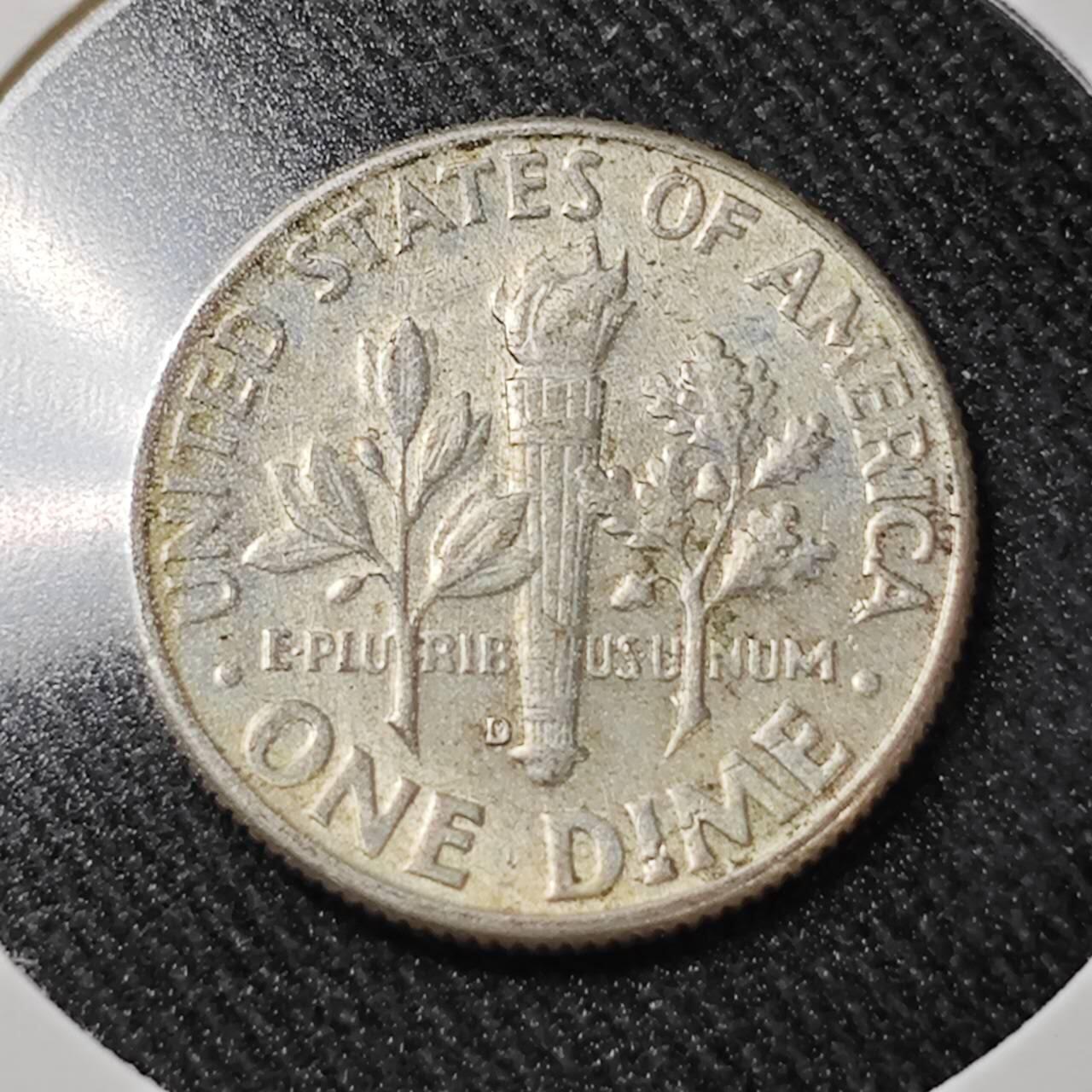 KK钱币收藏小铺  （套币 批量/好品散币 银币）专场  2月预留时间 周末发货   1964美国10分银币 好品