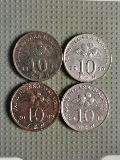 2025年第103场各国散币拍卖（总第103场） - 马来西亚民俗版10分4枚