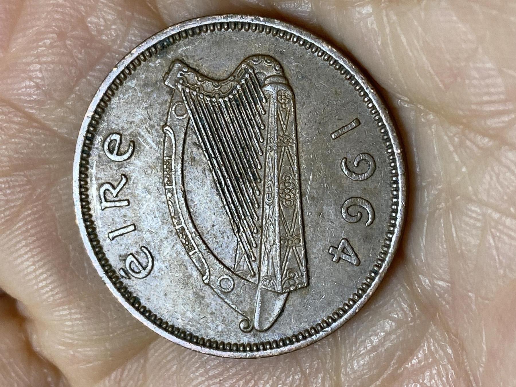 2025年第一百一十二场(总第一百三十八场）外国好品散币(免佣金) 爱尔兰🇮🇪1964年1/2便士(共和国时期第一套)