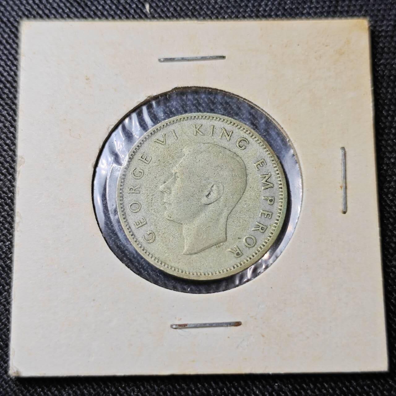 KK钱币收藏小铺  （套币 批量/好品散币 银币）专场  2月预留时间 周末发货  1945新西兰1先令银币