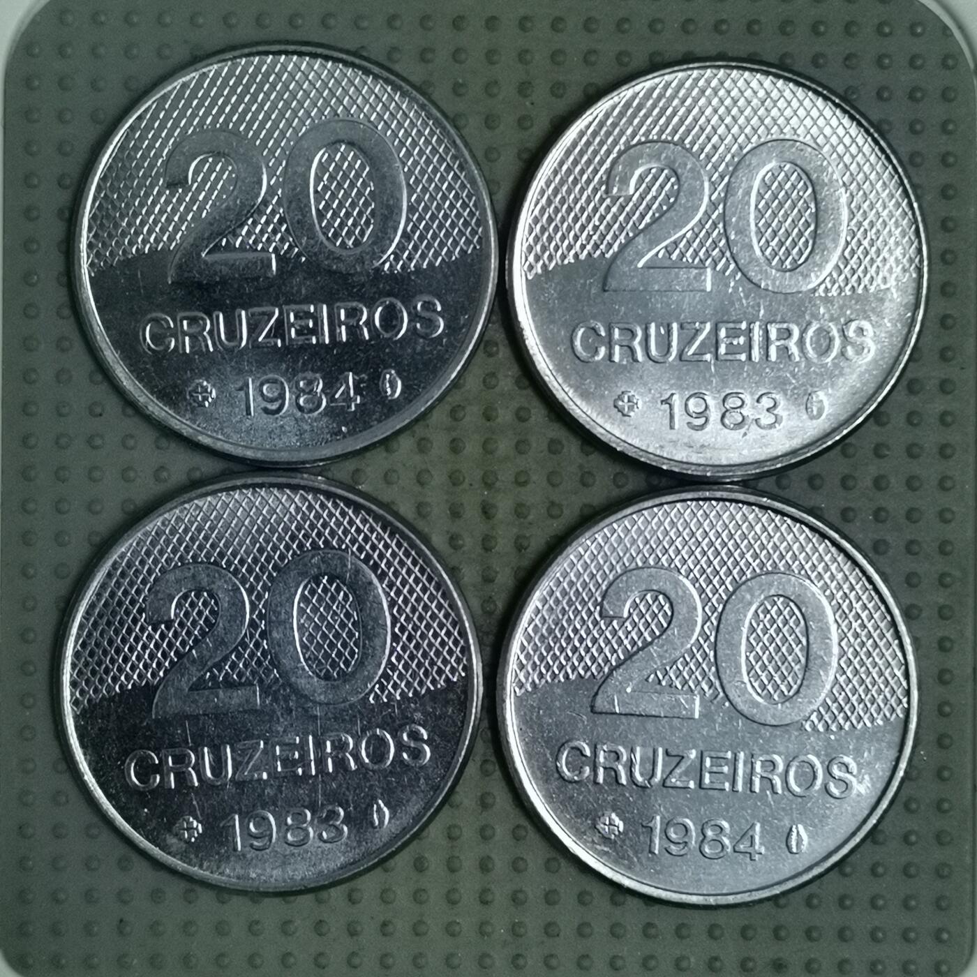 2025年第103场各国散币拍卖（总第103场） 巴西20克鲁扎多4枚