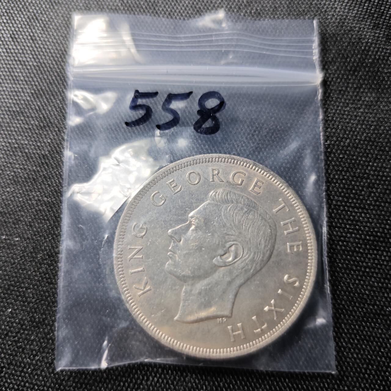KK钱币收藏小铺  （套币 批量/好品散币 银币）专场  2月预留时间 周末发货  1949新西兰1克朗银币