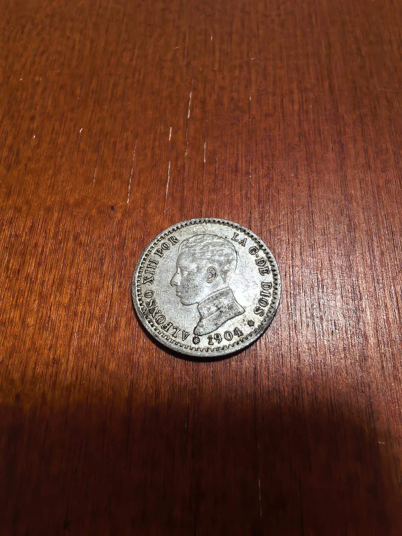 长老汇蛇年精选第六十三场拍卖 1904西班牙阿方索十三世50分银币，2.5克835银