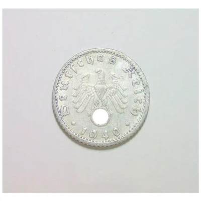 德国第三帝国1940年F版50芬尼 爽品 - 德国第三帝国1940年F版50芬尼 爽品