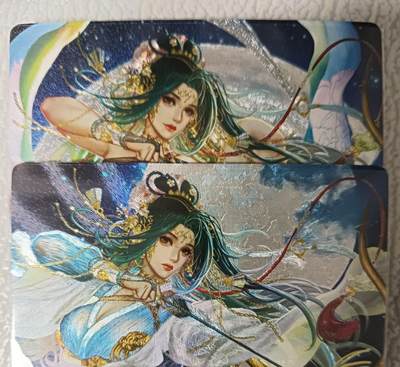 花开卡拍第43期（10月19号周日截拍，品控勿拍!!!拍品不寄存，运费5元，自制卡难免瑕疵，可能存在轻微撞角爆边等出厂瑕疵，品控介意勿拍！） - 卡玩帕克，水浒姬，花荣，粗闪两张