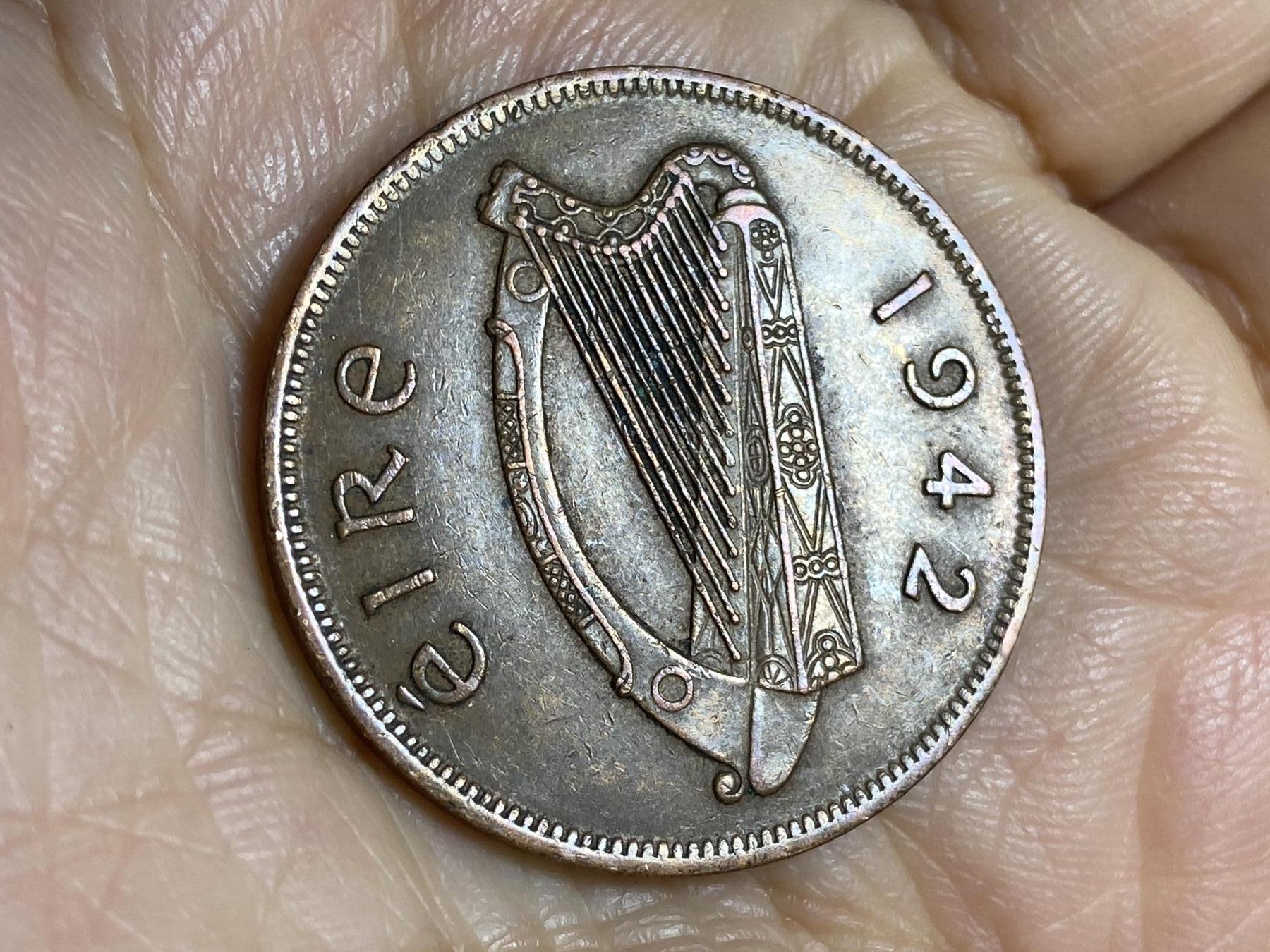 2025年第一百一十二场(总第一百三十八场）外国好品散币(免佣金) 爱尔兰🇮🇪1942年1便士(共和国时期第一套)